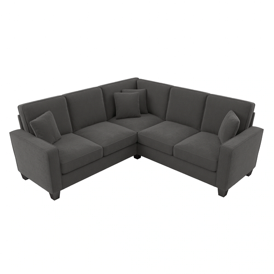 Bush Furniture Stockton Modern Charcoal Gray Herringbone Polyester/Blend Sectional | SNY86SCGH-03K