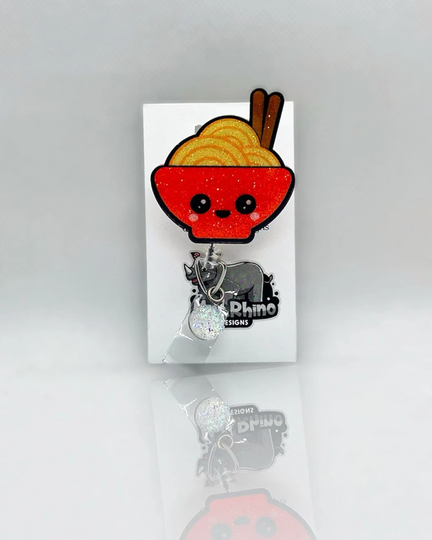 Ramen Badge Reel - Noodles Funny