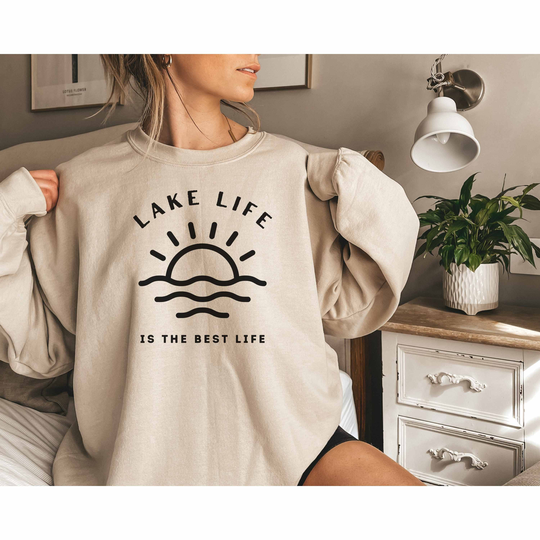 Lake Lover Heavy Blend Crewneck Sweatshirt, Sweater, Unisex Nights, House