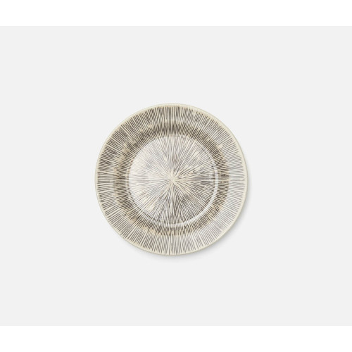 Blue Pheasant Nolan Black Cream Salad/Dessert Plate, Pack Of 4