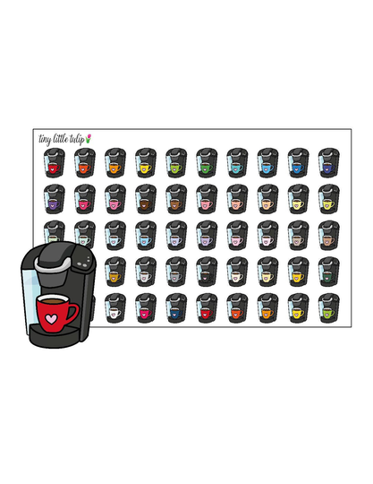 Planner Sticker Coffee Maker