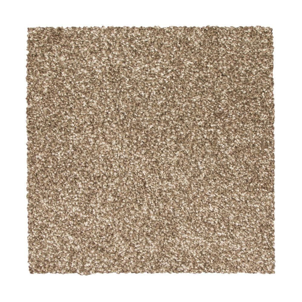 STAINMASTER Essentials Vibrant Blend I Mushroom Plush Carpet (Indoor) Polyester in Brown | STP32-12-L008