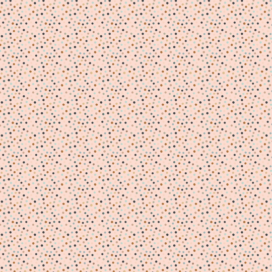 House & Home - Dots Blush Pink Cotton Fabric Poppie Basics Blender Quilting Apparel Home Decor