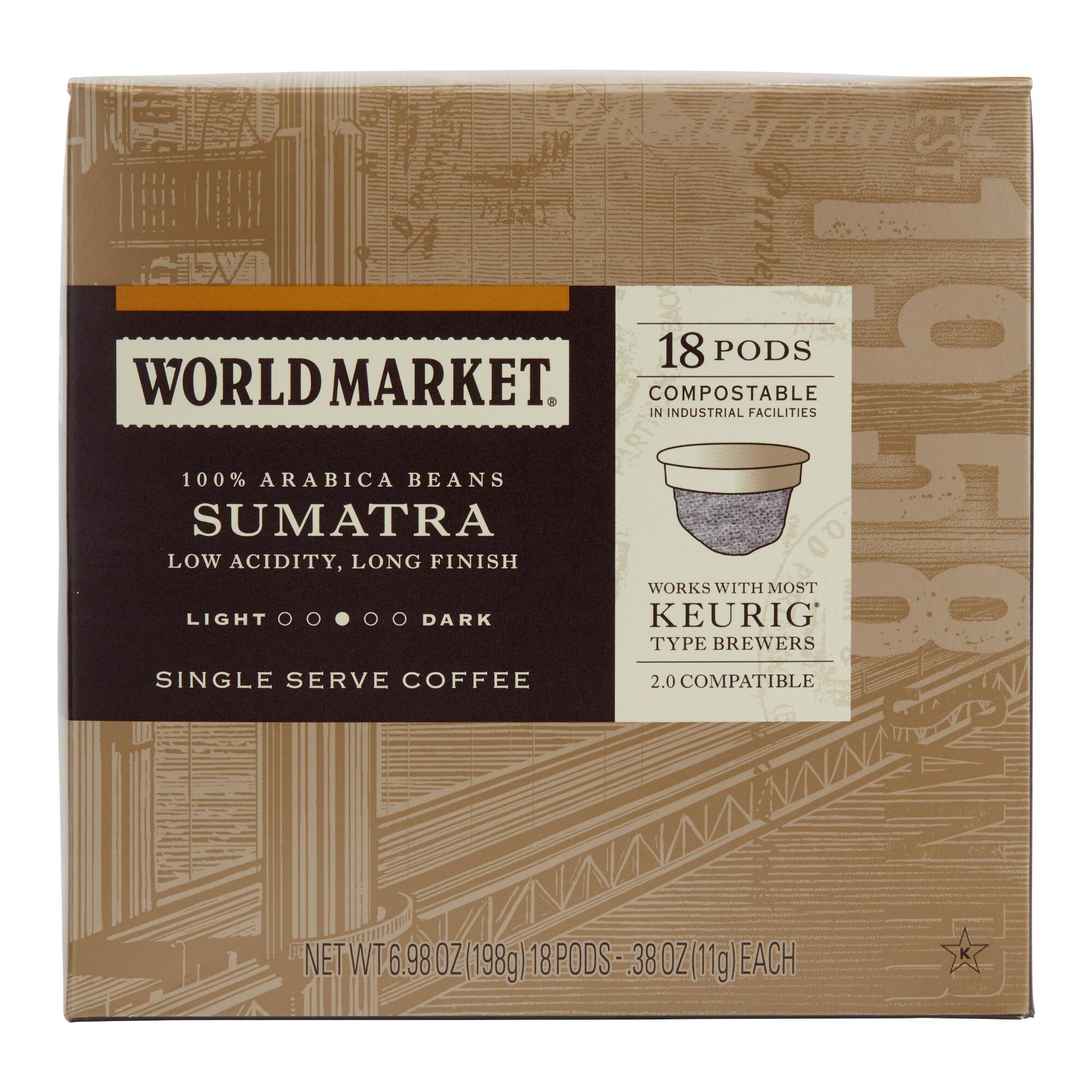 World Market Sumatra Coffee Pods 18 Count by World Market