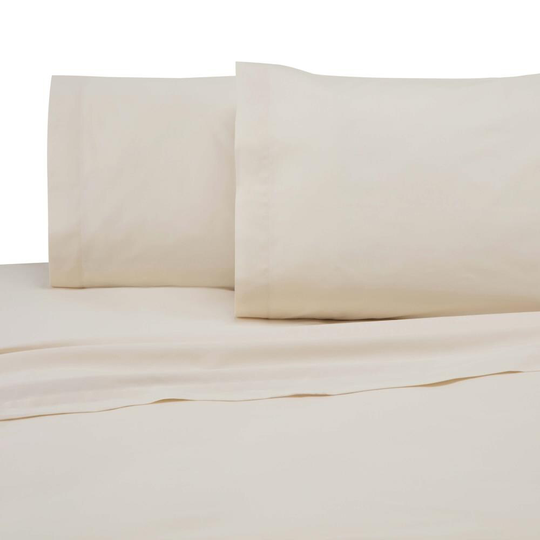 WestPoint Home Martex 225 Thread Count Sheet Twin Extra Long 225-Thread Count Cotton Blend Ivory Bed Sheet in Off-White | 028828991973