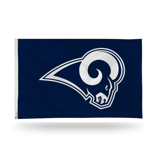 Rico Industries 5-ft W x 3-ft H Los Angeles Rams Banner | FGB3004
