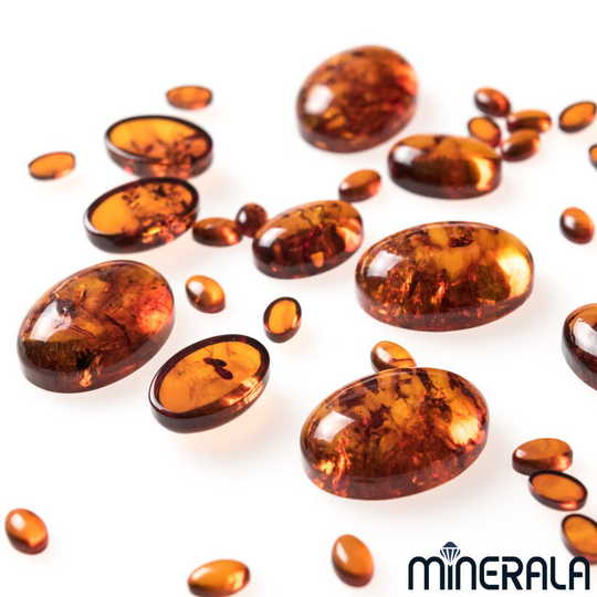 Natural Honey Pressed Amber Loose Gemstone For Settings Oval Shape Cabochon Various Sizes Wholesale Lot Wp000B0
