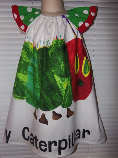The Very Hungry Caterpillar Vintage Rare Fabric Dress Size 4T