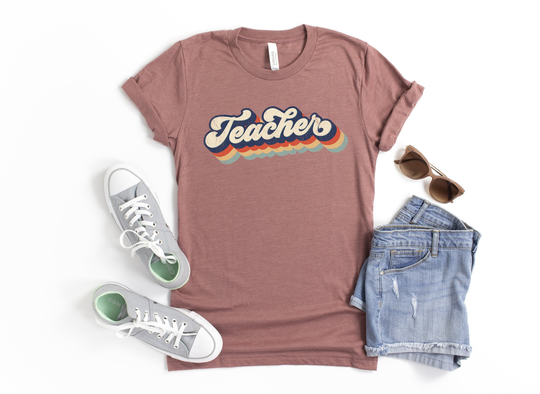 Retro Teacher Shirt, T-Shirts, Gifts, Gift For Teachers, Cute Appreciation Gifts For Her