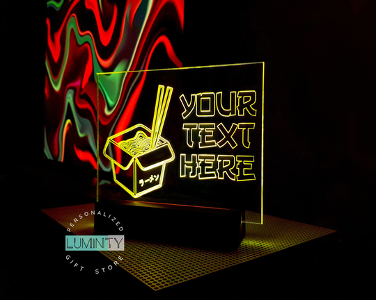 Ramen Bowl, Bowl Anime, Sign, Neon Personalized Japanese Light, Noodles Led Light