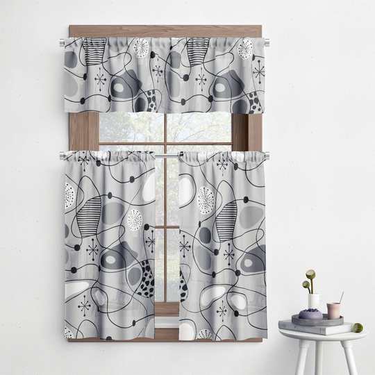 Mid Century Atomic Window Curtains