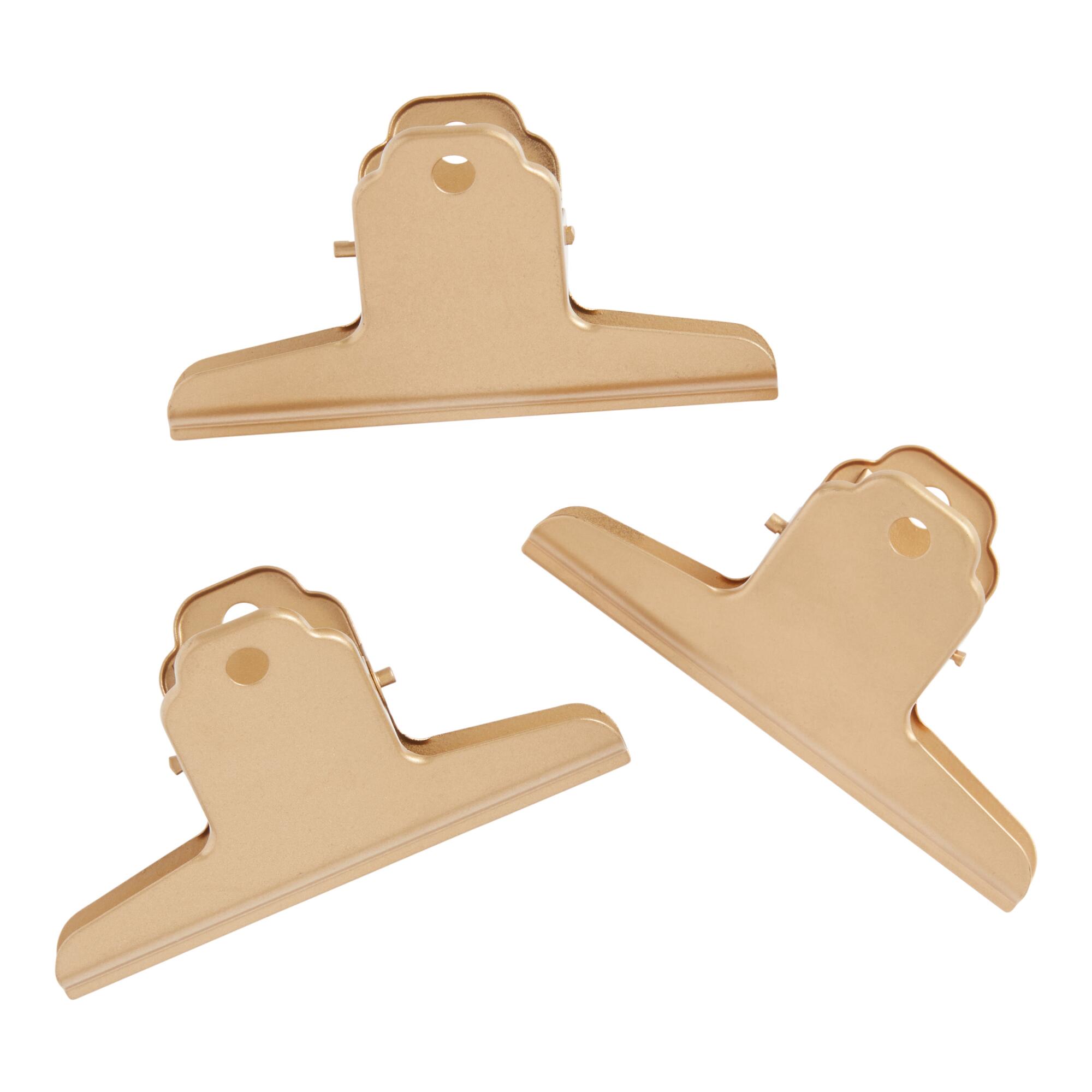 Large Gold Gallery Wall Clips 3 Pack - Metal by World Market