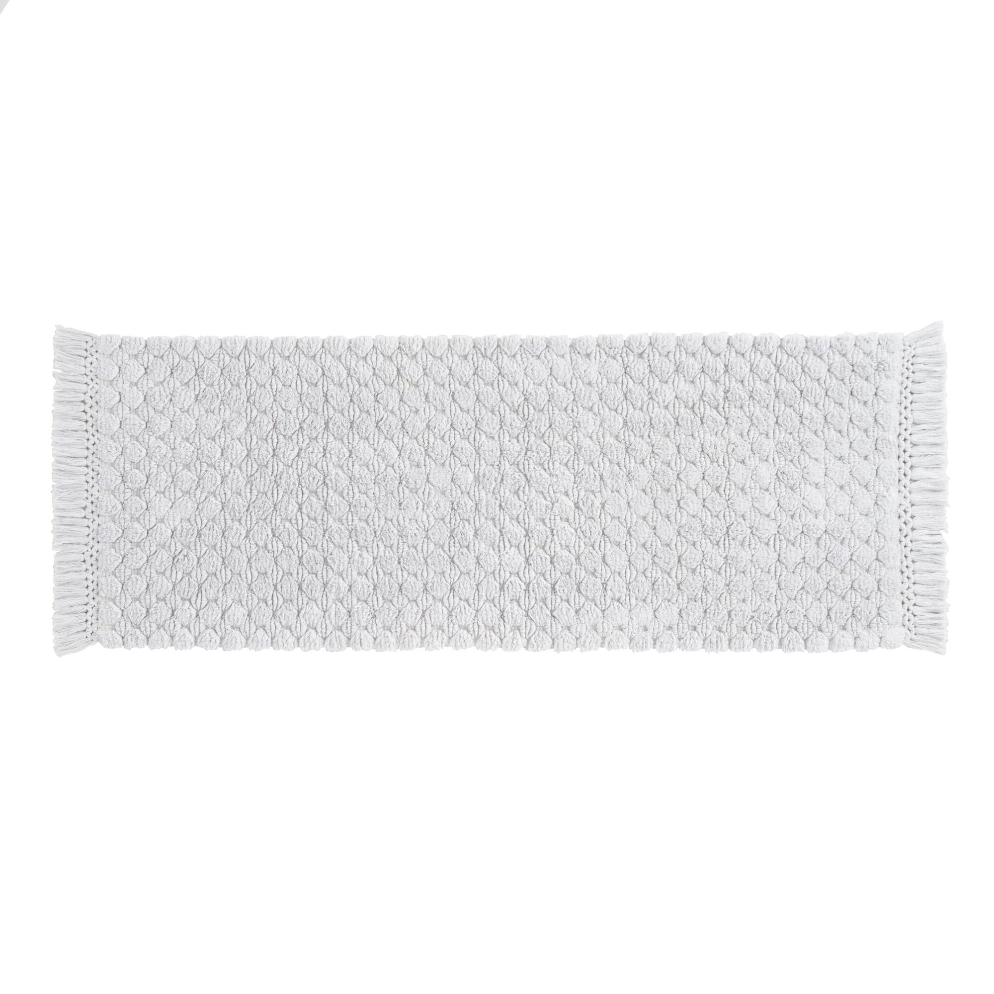 Light Gray Woven Dot Bath Mat by World Market