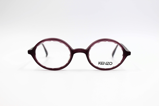 Vintage Eyglasses Kenzo Lemon L355 Steampunk Oval Acetate Frame Authentic & Rare Hand Made in France Nos