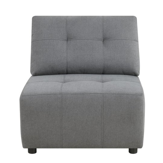 Picket House Furnishings Gianni Modern Charcoal Polyester/Blend Sectional in Gray | UAI526103E
