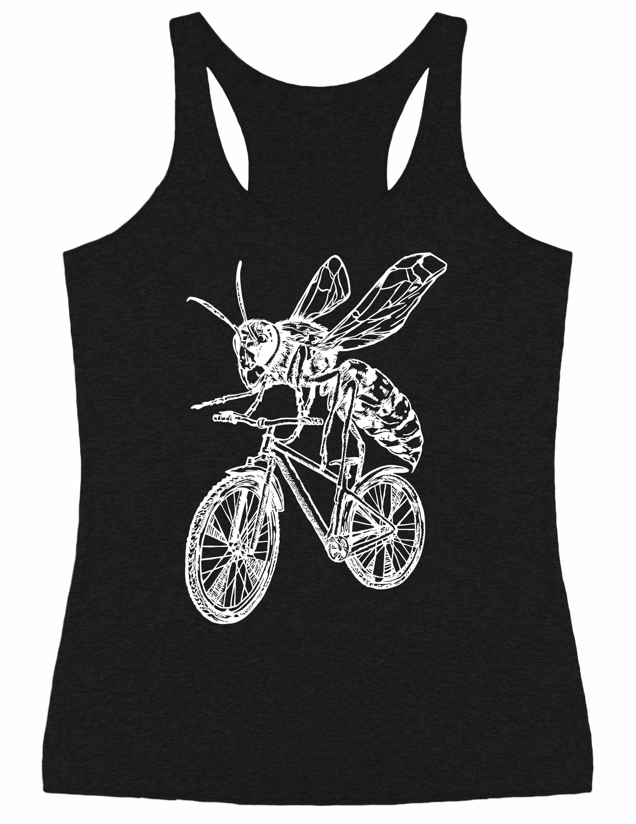 Hornet Cycling Bicycle Women's Tri-Blend Tank Top Gift For Her, Girlfriend Cyclist Birthday, Bicycling Gifts Mom Wife Seembo