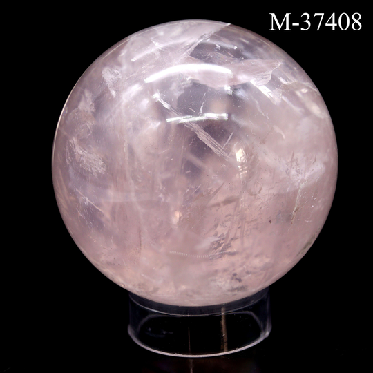 M-37408 Handmade Rose Quartz Sphere 61.9 Mm