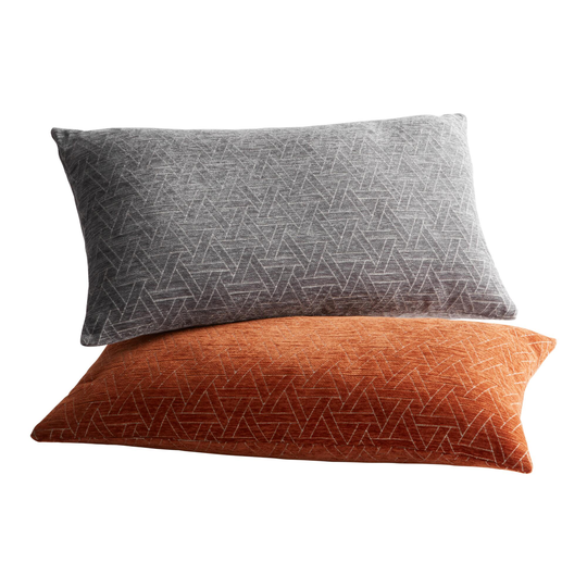 Chenille Abstract Geo Lumbar Pillow by World Market