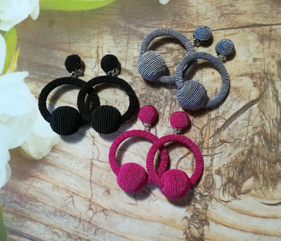 La Hoop Earrings Multicolor/ Les Bonbons Earrings/ Earrings/ Dodgers La Rams Earrings