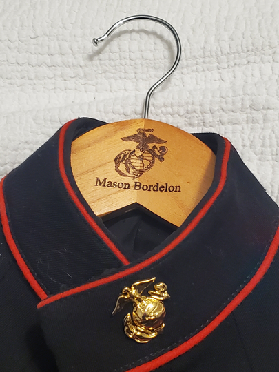 Single Hanger. Veteran Made Custom Usmc Hangers Great Gifts For Marine Graduates Perfect Touch Dress Uniforms
