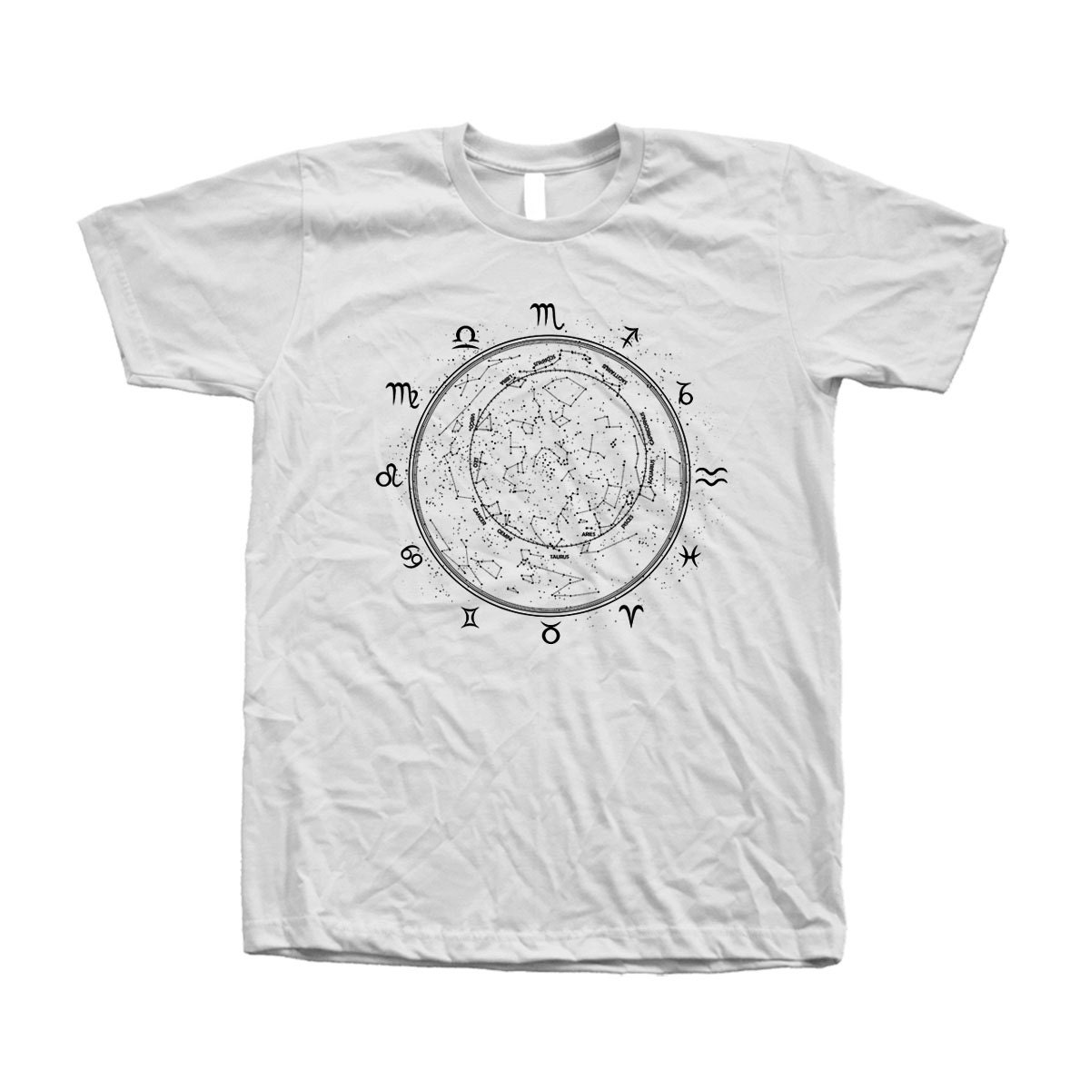 Zodiac Tshirt Unisex Hand Screen Print American Apparel Crew Neck Available S, M, L, Xl, Xxl 26 Color Option