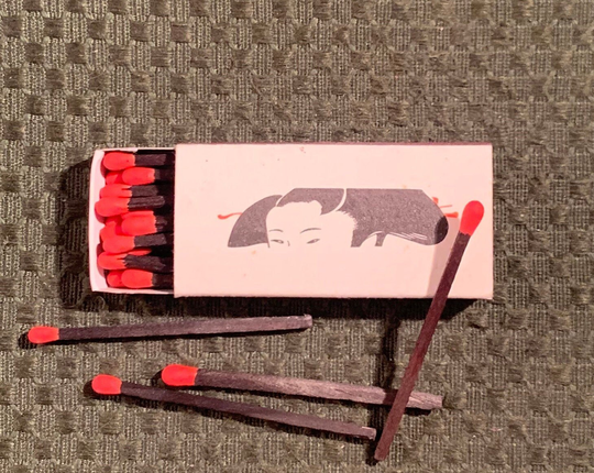 Vintage Matchbook, Tanaka Of Tokyo, Steak & Seafood, Restaurant, Honolulu, Hawaii, Matchbox, with Wooden Match Sticks, Free Ship in Usa