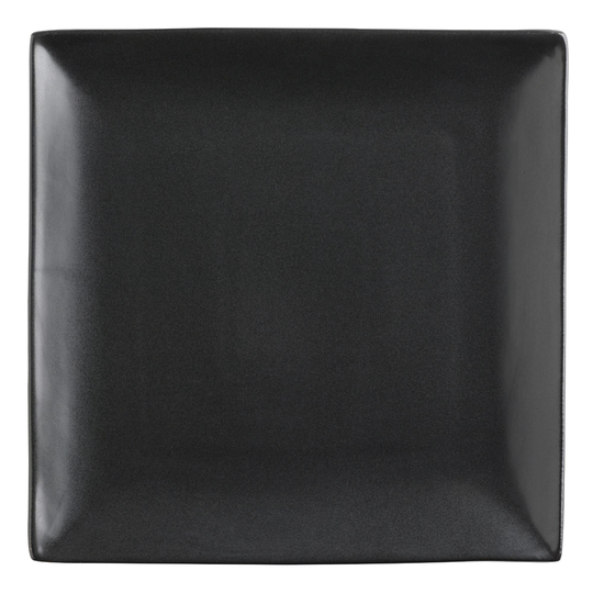 Square Black Trilogy Dinner Plate Set Of 4 - Stoneware by World Market