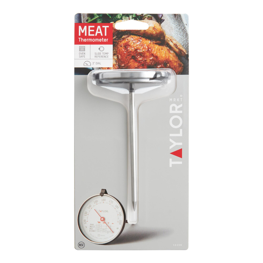 Taylor Leave In Meat Thermometer: Silver - Stainless Steel by World Market