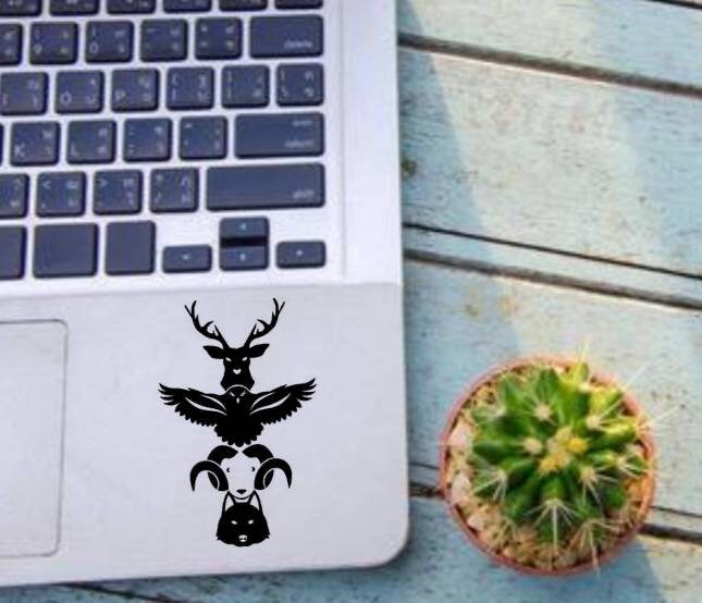 Deer Fox Eagle Ram Yeti Decal, Die Cut Vinyl, Car Decal Sticker, For Car, Window, Bumper Truck, Laptop, Walls, Computer, Men, Women