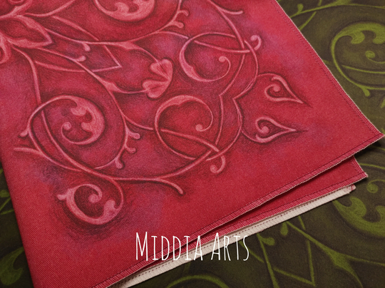 Tarot Cloth Red Ornament
