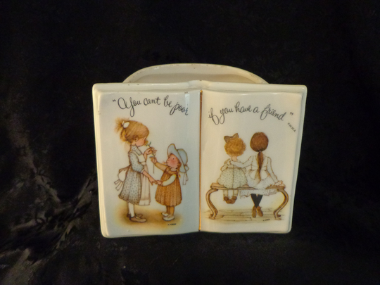 Vintage Holly Hobbie Planter, Pencil & Pen Holder, Friend Gift 1973 Made in Japan