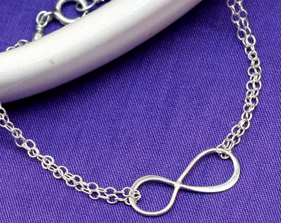 Infinity Bracelet in Sterling Silver, Love, Graduation, Eternity, Simple, Delicate, Figure Eight, Frienship, Bridesmaids, Wedding