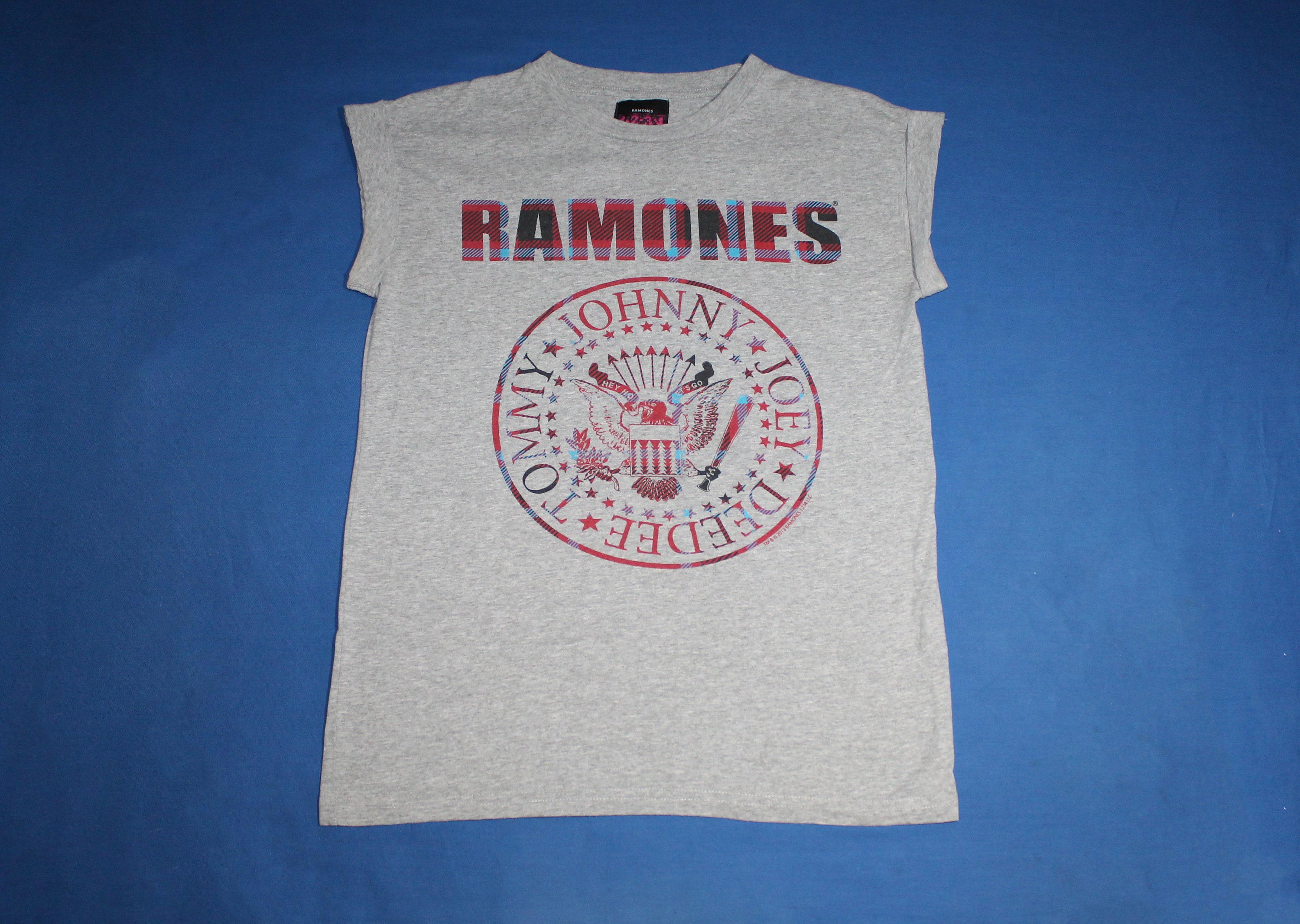 Ramones Sleeveless Shirt American Punk Rock Band Pop Ladies Size 8 & 10