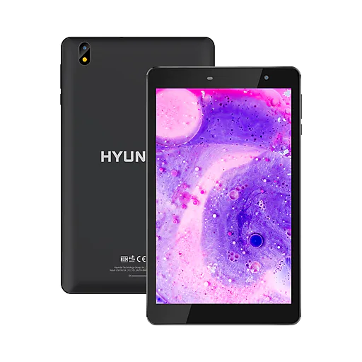 Hyundai HYtab Pro 8LA1 8" Tablet, WiFi+LTE, 4GB RAM, 64GB, Android 11, Black (HT8LA1RBKNA01)