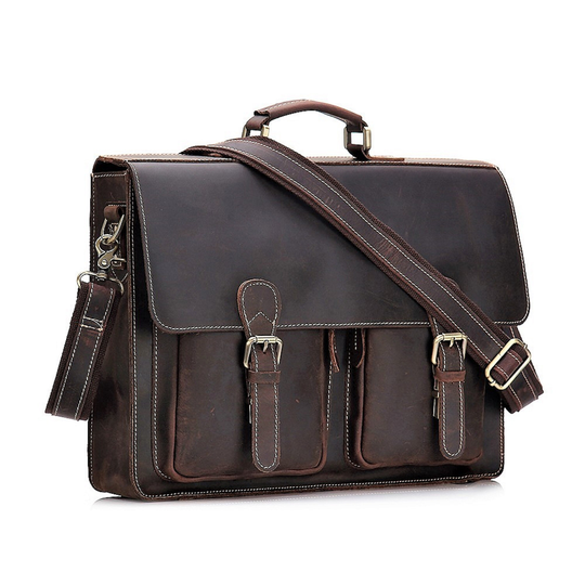 Leather Messenger, Men's Briefcase, Brown Attache, Attache Case, Brief Case Men, Laptop Bag
