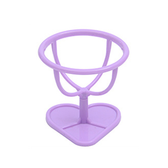 Makeup Egg Powder Puff Blender Sponge Display Stand Drying Holder Storage Rack - purple