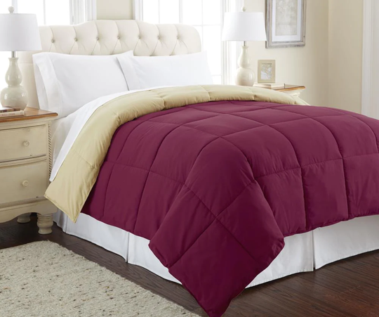 Amrapur Overseas Reversible down alternative comforter Multi Abstract Reversible King Comforter (Blend with Polyester Fill) | 2DWNCMFG-AWT-KG