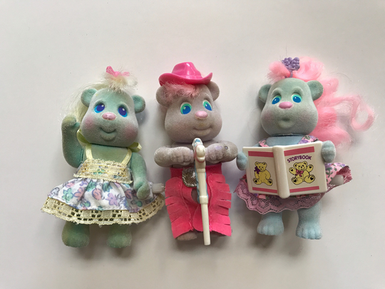 1991 Tyco Bitsy Bears Flocked Toys 90S Kids Children Collectible Wind Up Figures