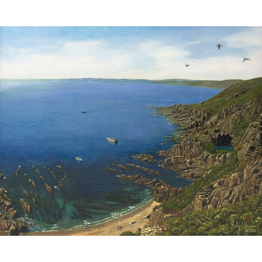 August Afternoon - Whitsand Bay from Rame Head, Cornwall Poster Print by Richard Harpum - Item # VARMGL21424 - 12 x 6