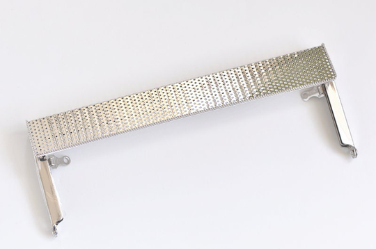 21.5cm( 8 1/2" Silver Purse Frame With Wide Web 21.5cmx7cm