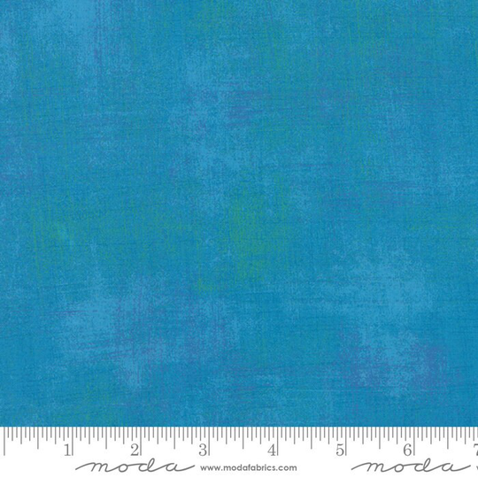 Grunge Basics - Turquoise Texture Blender in Blue Cotton Quilt Fabric Material Basic Grey Moda Fabrics 30150-298 | W8159