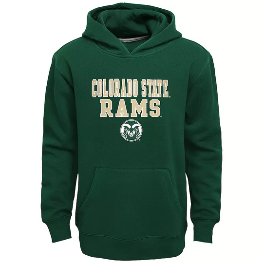 Boys 8-20 Colorado State Rams Team Slogan Fleece Hoodie, Boy's, Size: Medium 10-12, Green