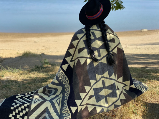 Alpaca Wool Blanket Blend | Native Throw Unique Gift Washable Cozy Queen Size Mother's Day Idea