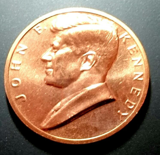High Grade John F Kennedy Presidential Copper United States President Token Medal Antique Vintage Authentic Coin 1.00