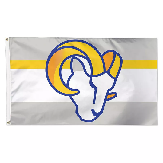 WinCraft Los Angeles Rams 3' x 5' Away Stripe 1-Sided Deluxe Flag, Multicolor