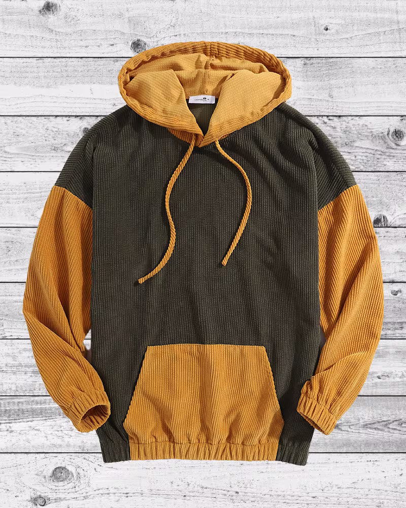 Corduroy Hoodie Unisex Heavy Blend Hooded Beige Jacket Winter & Spring Hoodies Best Friend Gift For Him