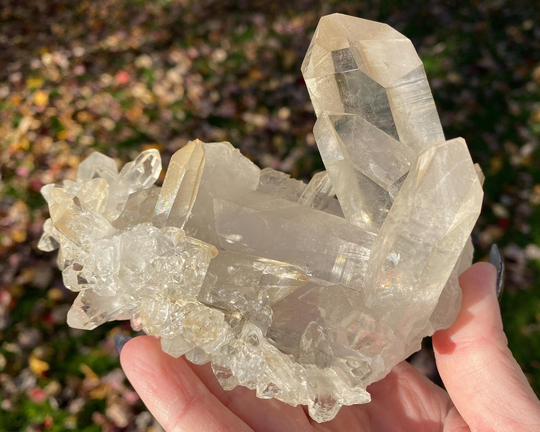 Beautiful Quartz Cluster From Brazil, High Quality, Large Clear Optical Crystal, Christmas Gift For Her #58