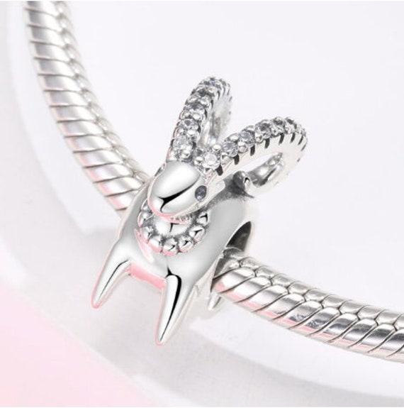 100% Genuine 925 Sterling Silver Animal Year Of The Ram Goat Charm Sheep Bead Fit Bracelet Jewelry