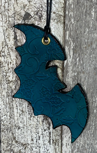 Holly-Day Bat Holiday Christmas Ornament