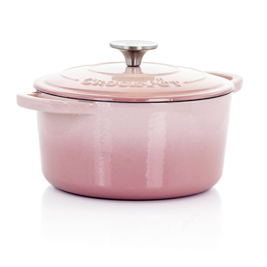 Crock-Pot Crock-Pot Artisan 2 Piece 3 -Quart Enamled Cast Iron Dutch Oven in Blush Pink | 849113365M